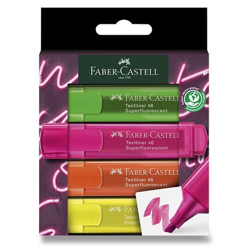 Zvrazova Faber-Castell Textliner 46 Neon sada 4 barev