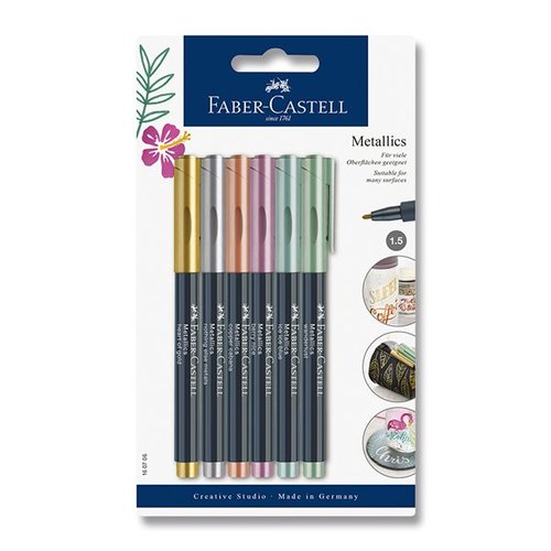 Faber-Castell Popisova  Metallics 6 barev