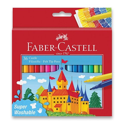 Dětské fixy Faber-Castell Castle 36 barev