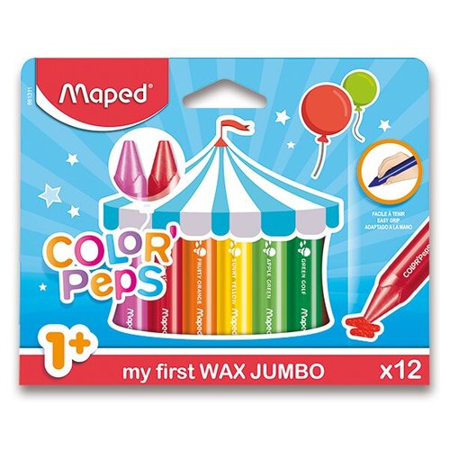 Voskovky Maped Color&#039;Peps Wax Jumbo - 12 barev