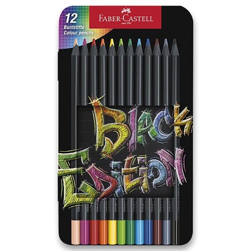 Pastelky Faber-Castell Black Edition 12 barev