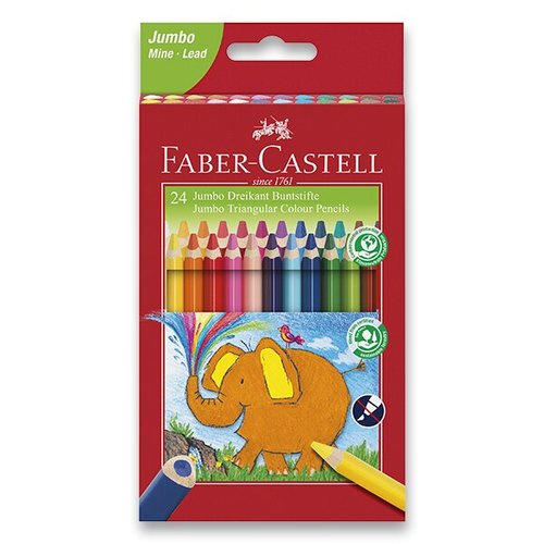 Faber-Castell Pastelky  Extra Jumbo 24 barev + oezvtko