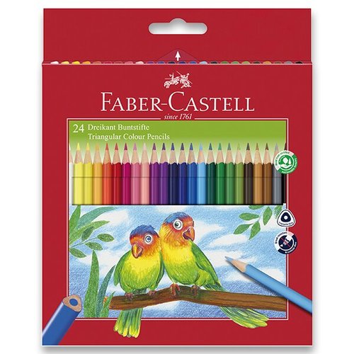Faber-Castell Pastelky trojhrann 24 barev + oezvtko