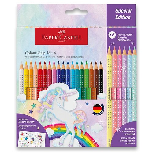 Pastelky Faber-Castell Colour Grip Unicorn souprava, 24 ks