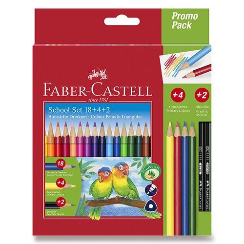 Faber-Castell Pastelky trojhrann 18 barev