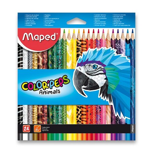 Pastelky Maped ColorPeps Animals - 24 barev