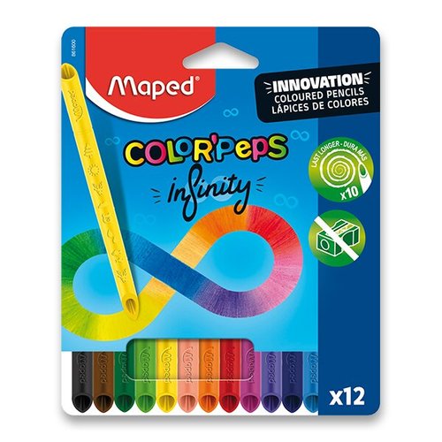 Pastelky Maped Color&#039;Peps Infinity 12 barev