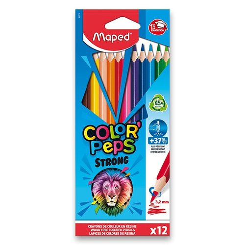 Maped Pastelky  Color&#039;Peps Strong 12 barev