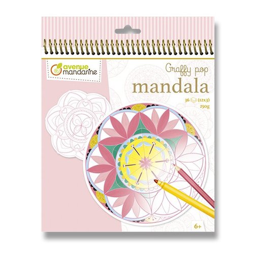Omalovnky Avenue Mandarine Graffy Pop Mandala pro holky