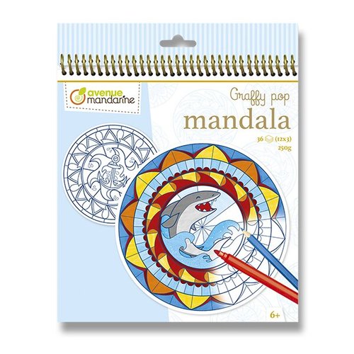 Omalovnky Avenue Mandarine Graffy Pop Mandala pro kluky