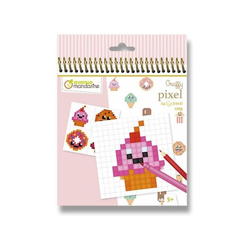 Omalovnky Avenue Mandarine Graffy Pixel Kawai sladkosti