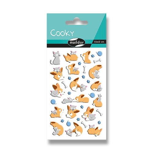Samolepky Maildor 3D Cooky Pes a koka