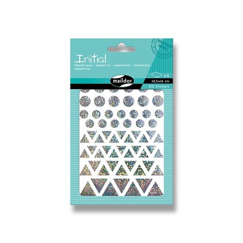 Samolepky Maildor Initial Holographic Geometrick