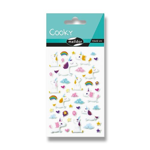 Samolepky Maildor 3D Cooky Jednoroci