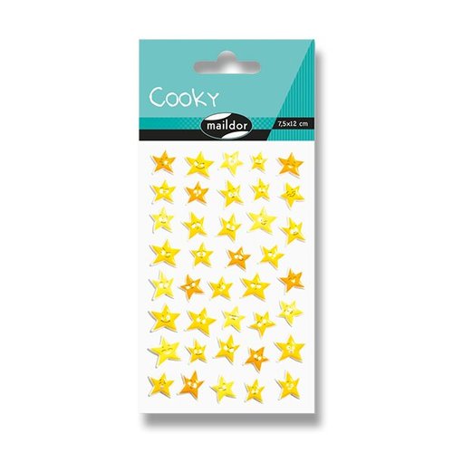 Samolepky Maildor 3D Cooky Hvzdiky