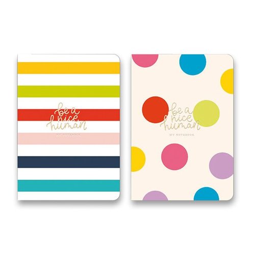 Nrtnk Shkolyaryk Muse Sketch &amp; Note Dots &amp; Stripes A5, ist, 64 list