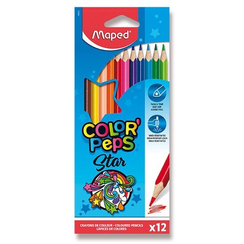 Pastelky MAPED ColorPeps, 12 barev