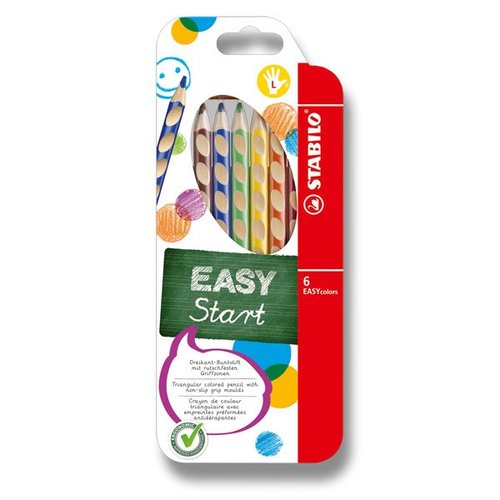 Pastelky Stabilo EASYcolors - 6 barev, pro levky