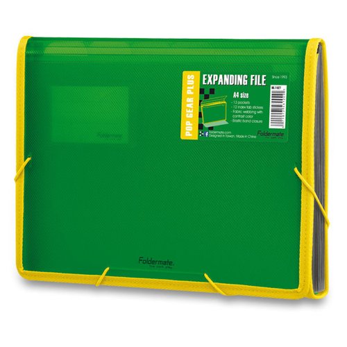 FolderMate Aktovka na dokumenty Pop Gear Plus - A4, zelená