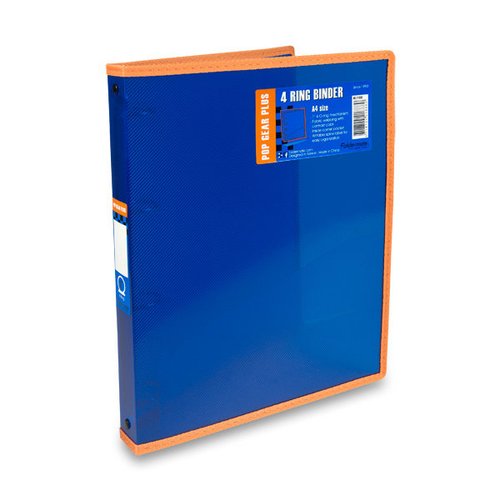 FolderMate 4kroužkový pořadač Pop Gear Plus - A4, modrý