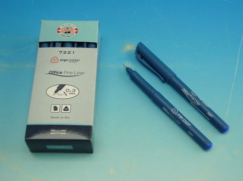 Popisova fine liner modr 0,3