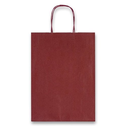 Papírová taška Allegra - 160 x 80 x 210 mm, vel. XS, tm. Červená