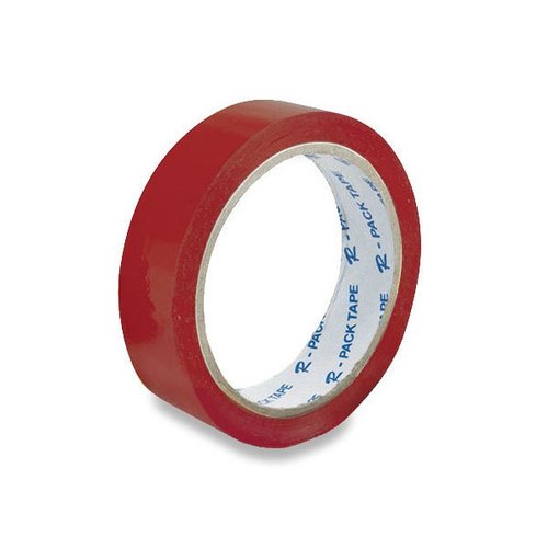 Barevná samolepicí páska Reas Pack - červená, 24 mm x 66 m