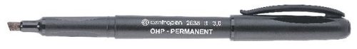 Znakova Centropen 2638 Permanent ern, 1 kus, e stopy 1 - 3 mm