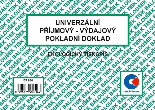 Univerzln pjmov - vdajov pokladn doklad A6