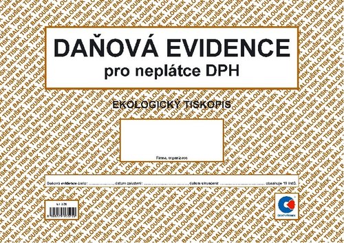 Penn denk A4 = daov  evidence (nepltce DPH, oboustrann)