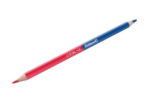 Herlitz Tuka trojhrann oboustrann - erveno-modr
