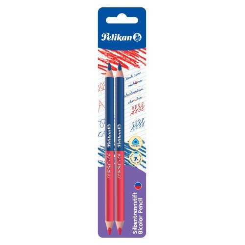 Herlitz Tuka trojhrann oboustrann - erveno-modr 2ks