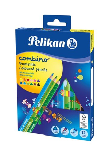 Pelikan Pastelky trojhrann siln Combino 12ks