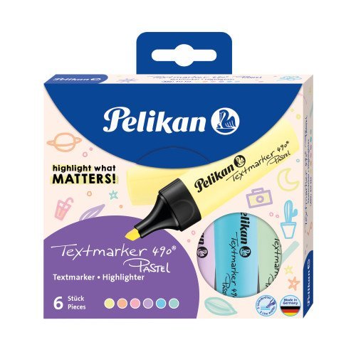 Pelikan - Zvrazova 490 Pastelov 6ks