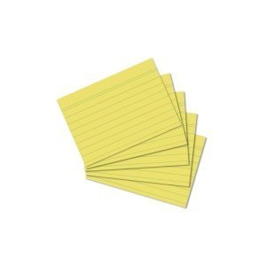 Herlitz - Karty do kartotky, A8, lut, linka