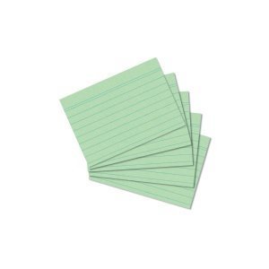 Herlitz - Karty do kartotky, A8, zelen, linka