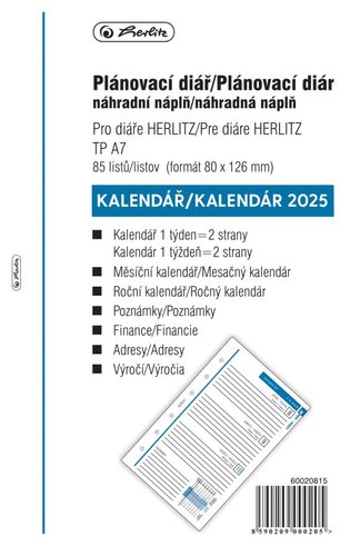 Herlitz - Npl do kroukovho die A7 - 2024, tdenn