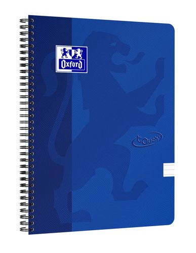 Oxford - Blok spirlov Oxford Nordic Touch A4+/70 list, linkovan, modr