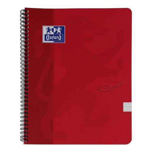 Oxford - Blok spirlov Oxford Nordic Touch A4+/70 list, linkovan, erven