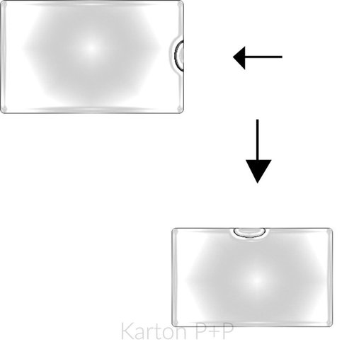 Karton P+P Samolepic kapsa na vizitku otvor z boku - 10 ks