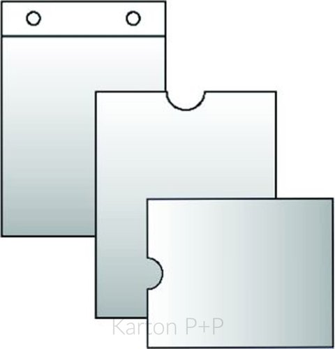 Karton P+P Průhledný obal píchací karta