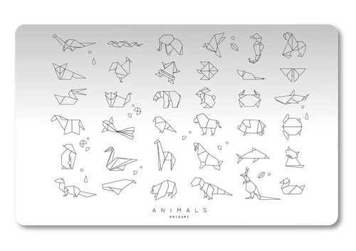 Podloka na stl PP 60x45cm Origami animals