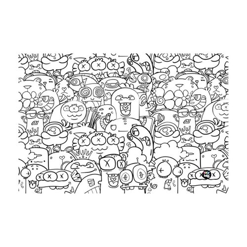 Podloka na stl PP 60x40cm Monsters