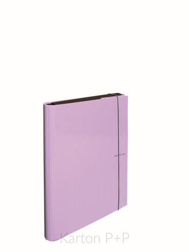 Karton P+P 3klopé lamino desky s gumičkou PASTELINI fialová