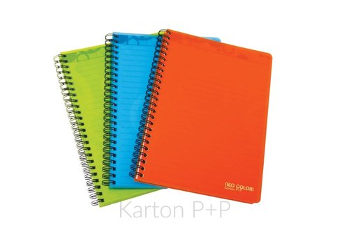 Karton P+P Twin wire blok A5 PP NEO COLORI modr