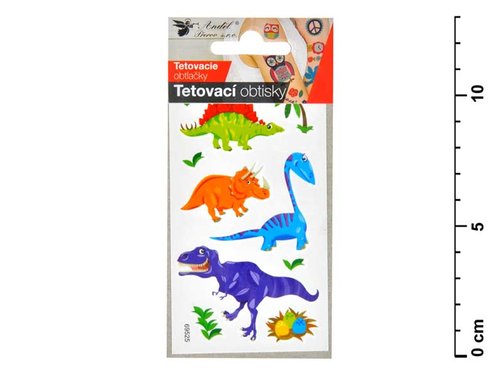 Tetovac obtisky 1106 10,5x6 cm- mal dinosaui