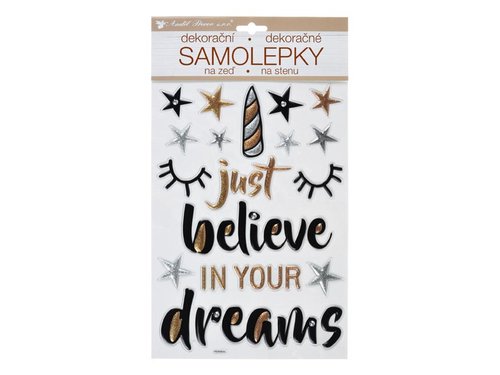 MFP Samolepc dekorace 10396 Believe in Dreams prostorov 36 x 21 cm