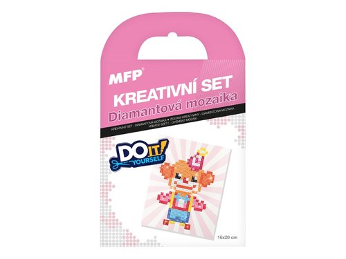 Kreativn set - diamantov mozaika klaun