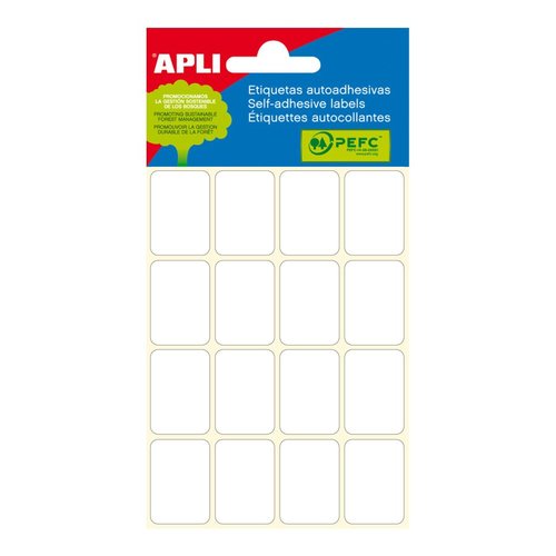 APLI samolepic etikety, 16 x 27 mm, bl