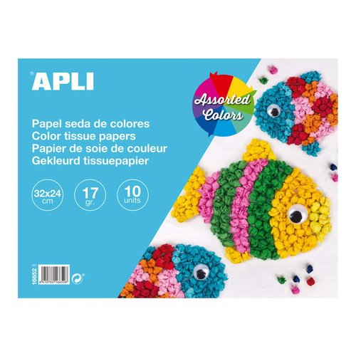 APLI papr hedvbn, 32 x 24 cm, blok 10 list, mix barev